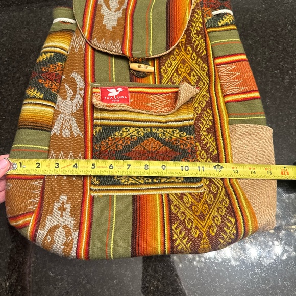 Taaluma Totes Earthy Patterned Backpack - Picture 4 of 13